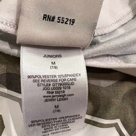 Jerry Leigh Army Green Camo Super Soft Top - Picture 14 of 15